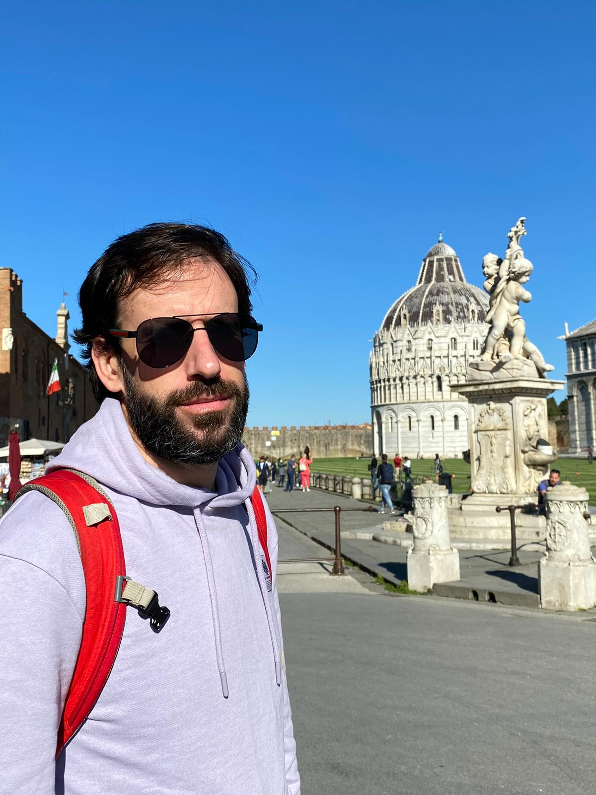 Roberto Rodríguez en Pisa