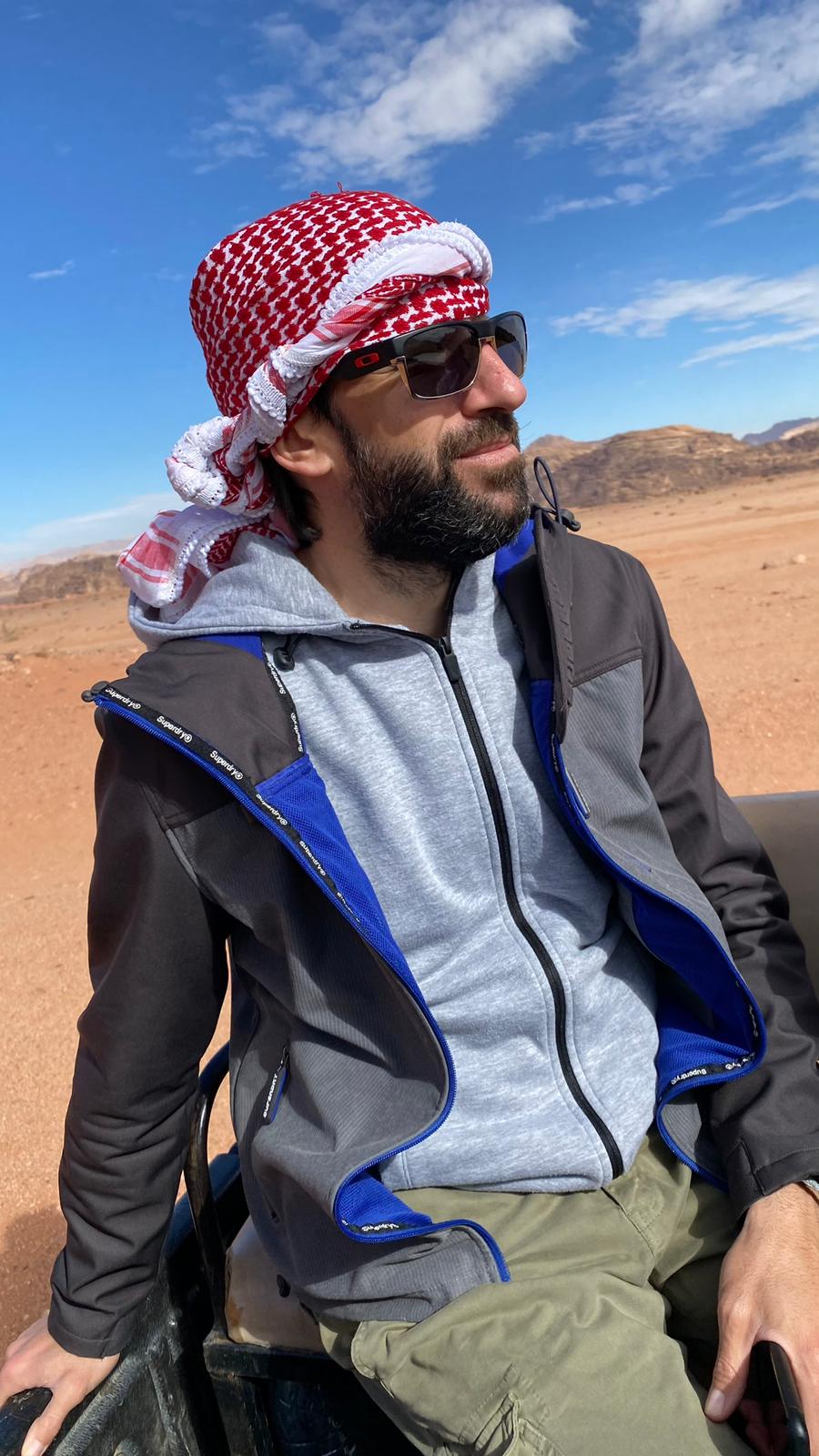 Roberto Rodríguez en Wadi Rum